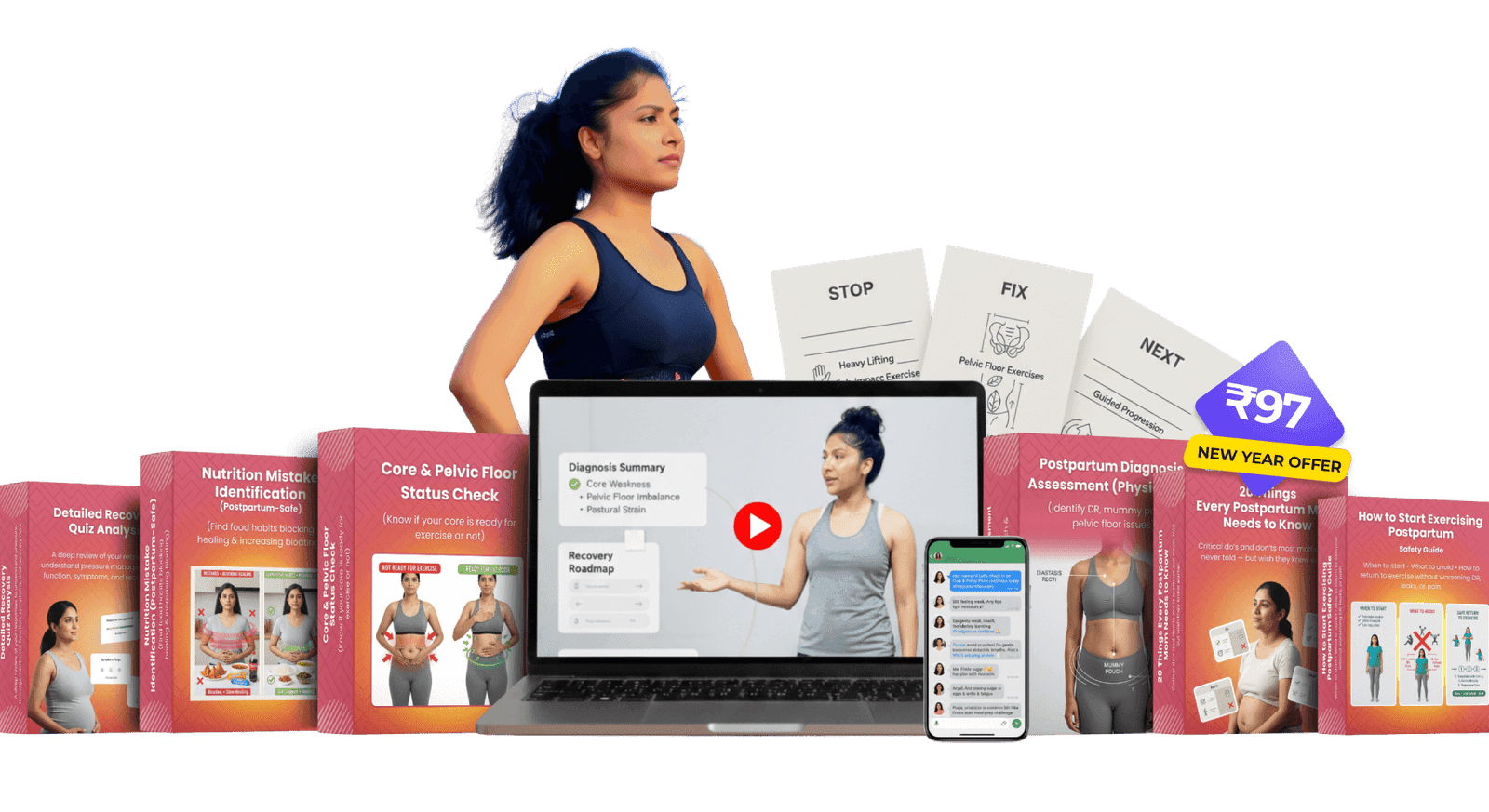 BodyWorx Recovery Method app mockup
